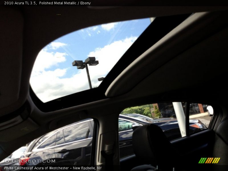 Polished Metal Metallic / Ebony 2010 Acura TL 3.5