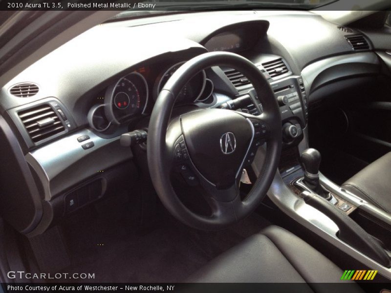 Polished Metal Metallic / Ebony 2010 Acura TL 3.5