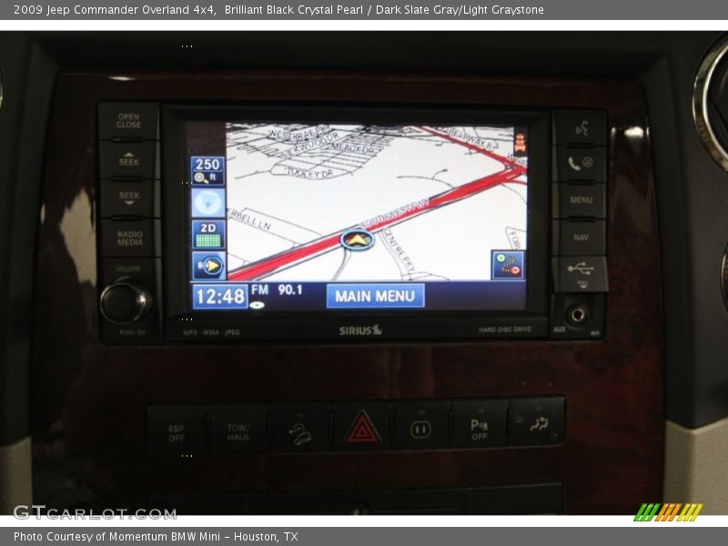 Brilliant Black Crystal Pearl / Dark Slate Gray/Light Graystone 2009 Jeep Commander Overland 4x4