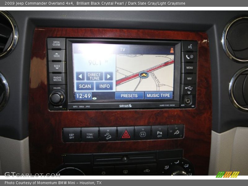 Brilliant Black Crystal Pearl / Dark Slate Gray/Light Graystone 2009 Jeep Commander Overland 4x4