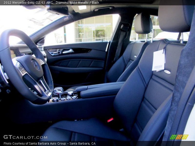 Diamond White Metallic / Black 2012 Mercedes-Benz CLS 63 AMG