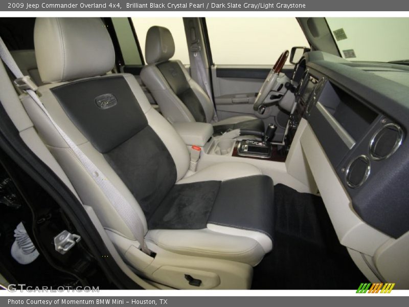 Brilliant Black Crystal Pearl / Dark Slate Gray/Light Graystone 2009 Jeep Commander Overland 4x4