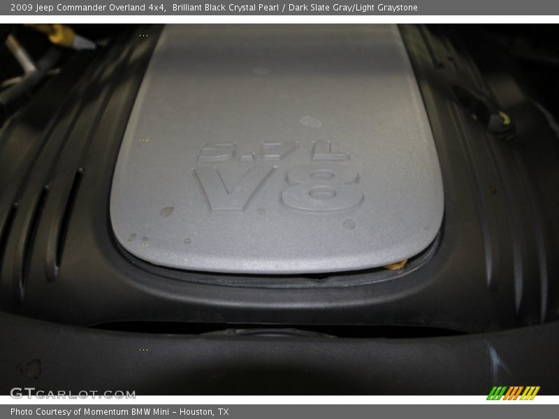 Brilliant Black Crystal Pearl / Dark Slate Gray/Light Graystone 2009 Jeep Commander Overland 4x4