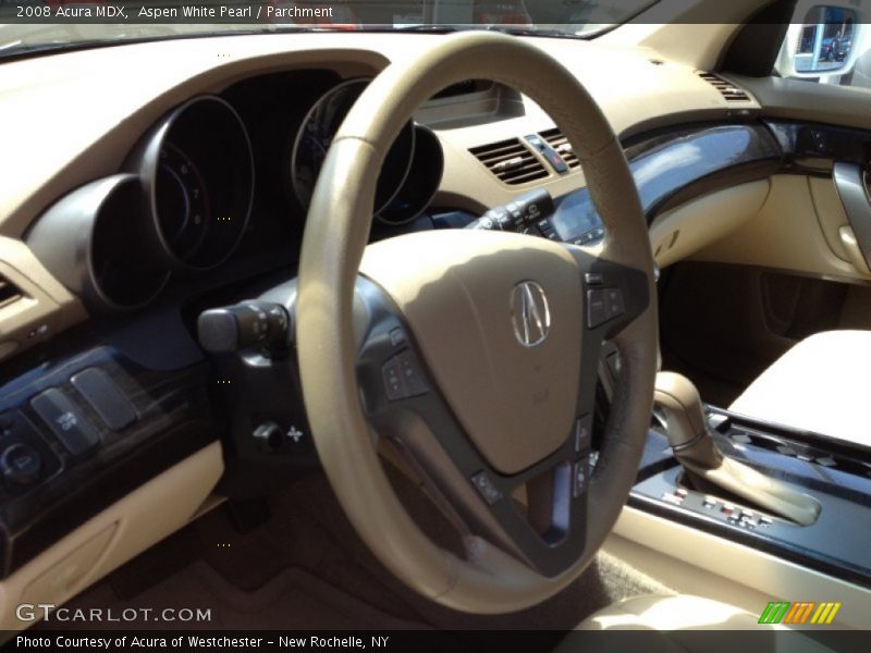 Aspen White Pearl / Parchment 2008 Acura MDX