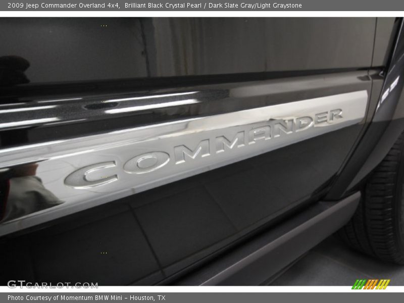 Brilliant Black Crystal Pearl / Dark Slate Gray/Light Graystone 2009 Jeep Commander Overland 4x4