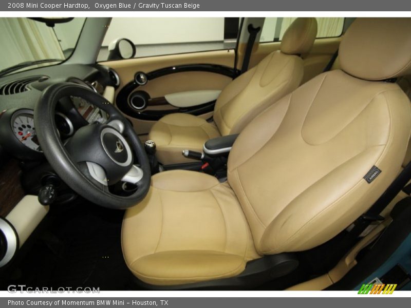 Oxygen Blue / Gravity Tuscan Beige 2008 Mini Cooper Hardtop