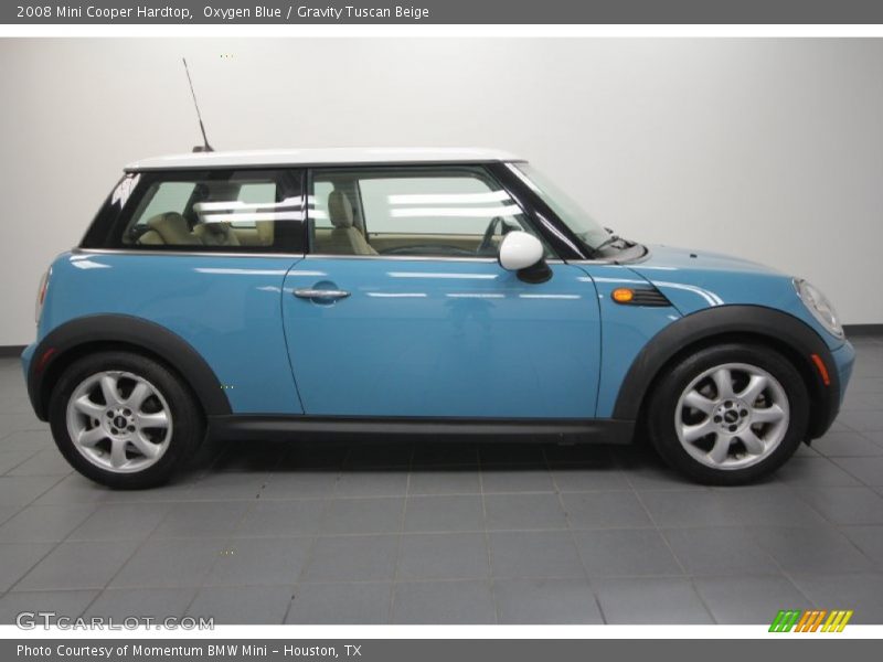 Oxygen Blue / Gravity Tuscan Beige 2008 Mini Cooper Hardtop