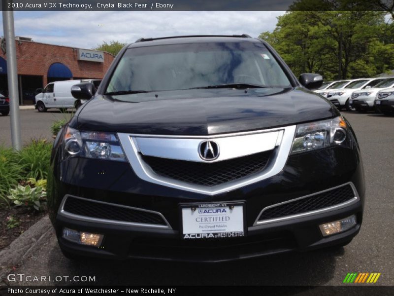 Crystal Black Pearl / Ebony 2010 Acura MDX Technology