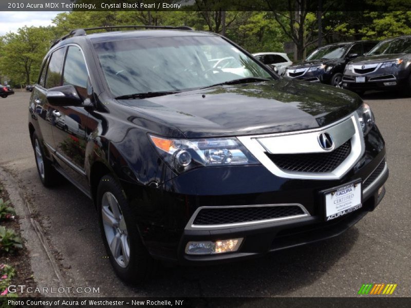 Crystal Black Pearl / Ebony 2010 Acura MDX Technology