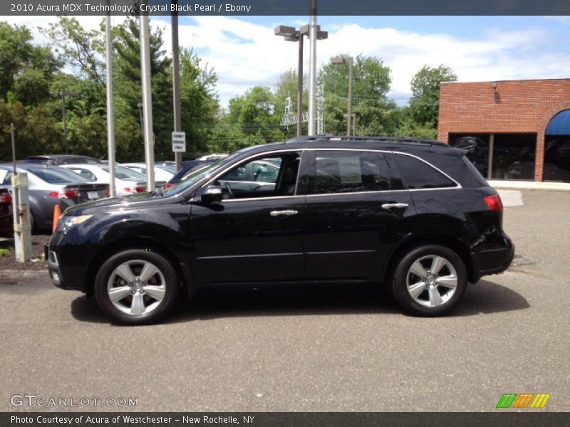 Crystal Black Pearl / Ebony 2010 Acura MDX Technology
