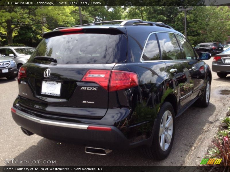 Crystal Black Pearl / Ebony 2010 Acura MDX Technology