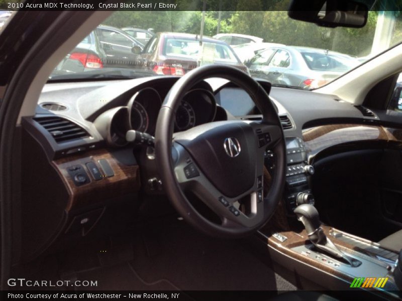 Crystal Black Pearl / Ebony 2010 Acura MDX Technology