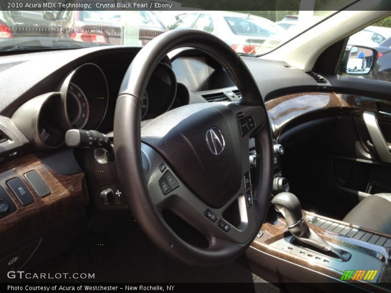 Crystal Black Pearl / Ebony 2010 Acura MDX Technology