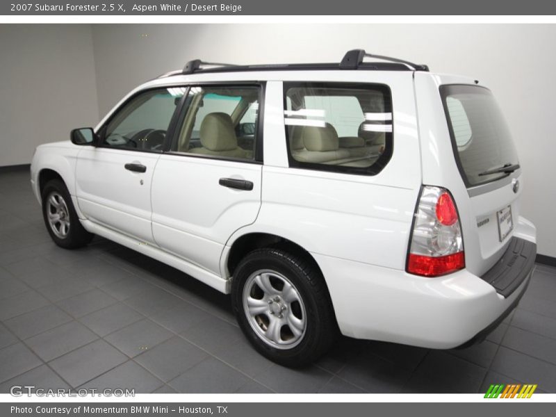 Aspen White / Desert Beige 2007 Subaru Forester 2.5 X