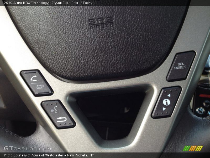 Crystal Black Pearl / Ebony 2010 Acura MDX Technology