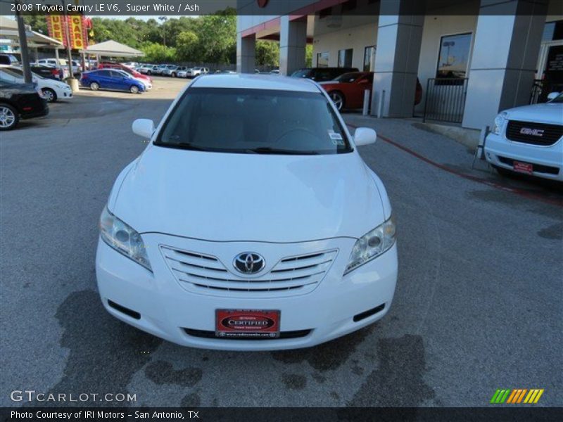 Super White / Ash 2008 Toyota Camry LE V6