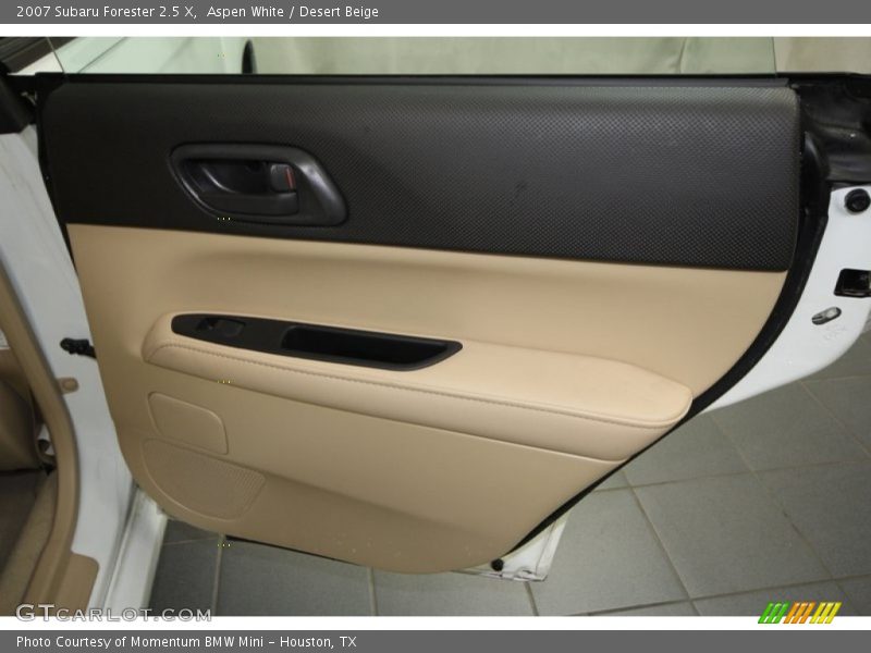 Aspen White / Desert Beige 2007 Subaru Forester 2.5 X