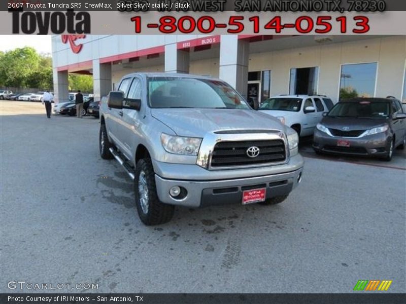 Silver Sky Metallic / Black 2007 Toyota Tundra SR5 CrewMax