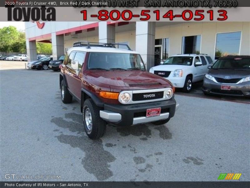 Brick Red / Dark Charcoal 2010 Toyota FJ Cruiser 4WD