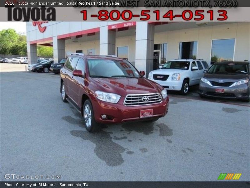 Salsa Red Pearl / Sand Beige 2010 Toyota Highlander Limited