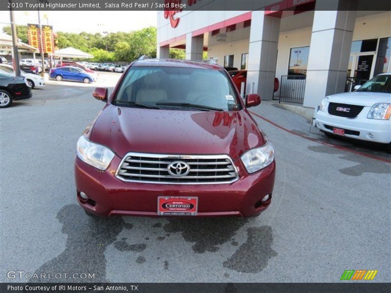 Salsa Red Pearl / Sand Beige 2010 Toyota Highlander Limited