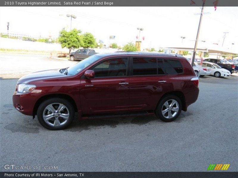 Salsa Red Pearl / Sand Beige 2010 Toyota Highlander Limited