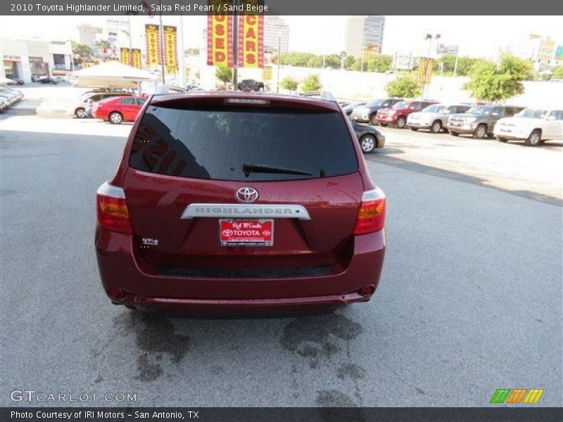 Salsa Red Pearl / Sand Beige 2010 Toyota Highlander Limited