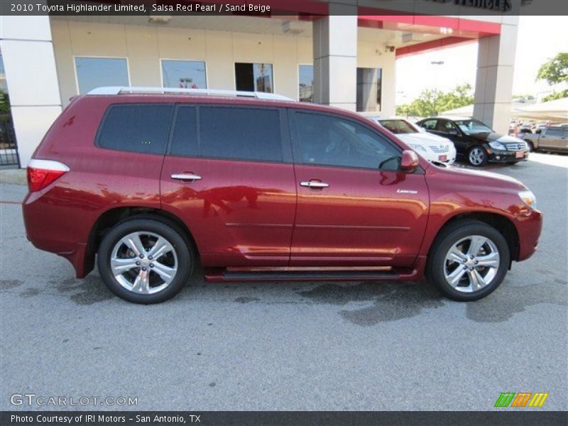 Salsa Red Pearl / Sand Beige 2010 Toyota Highlander Limited