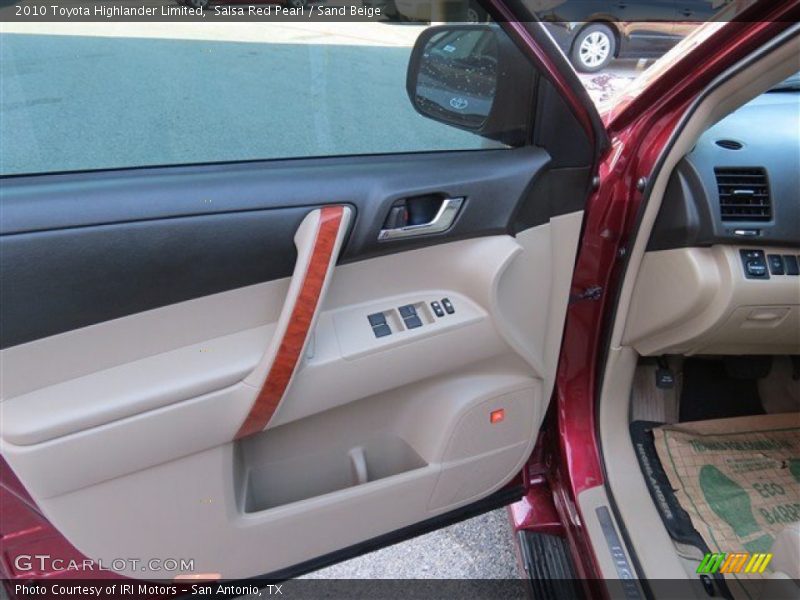 Salsa Red Pearl / Sand Beige 2010 Toyota Highlander Limited