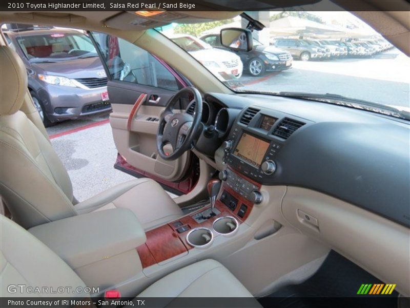 Salsa Red Pearl / Sand Beige 2010 Toyota Highlander Limited