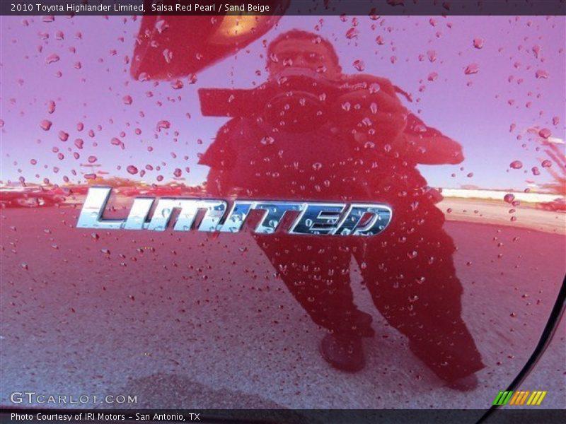 Salsa Red Pearl / Sand Beige 2010 Toyota Highlander Limited