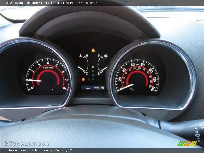 Salsa Red Pearl / Sand Beige 2010 Toyota Highlander Limited