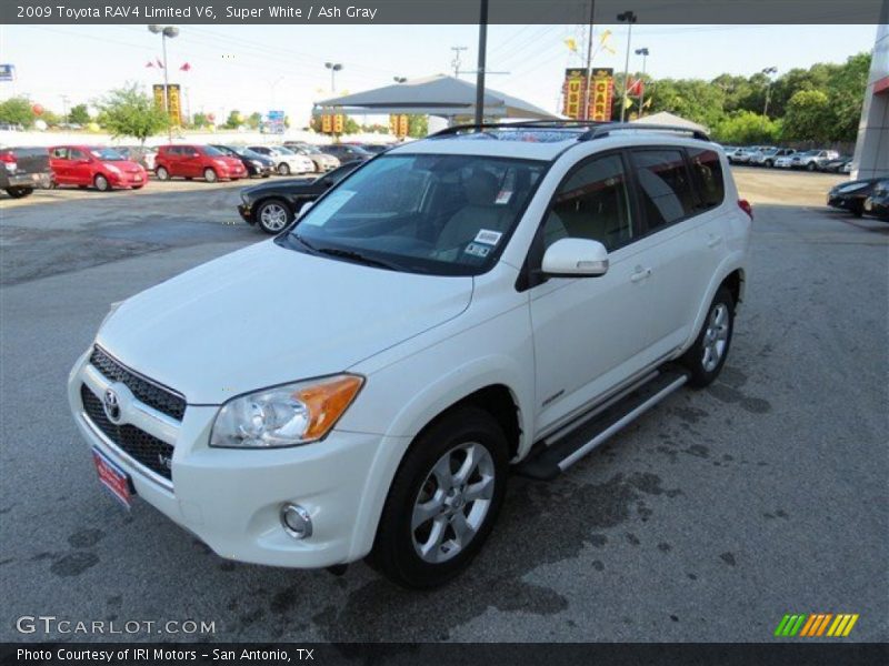 Super White / Ash Gray 2009 Toyota RAV4 Limited V6