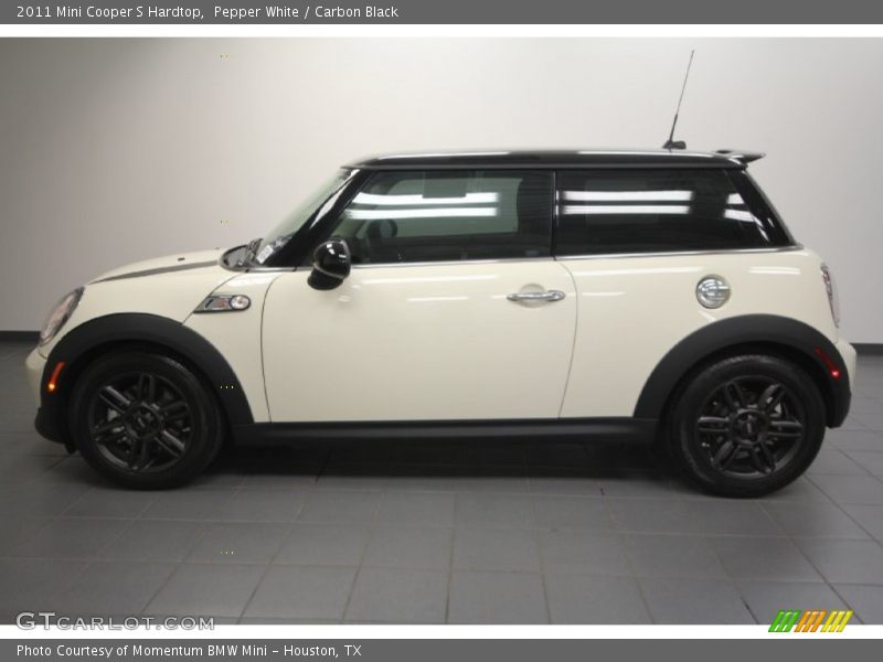 Pepper White / Carbon Black 2011 Mini Cooper S Hardtop