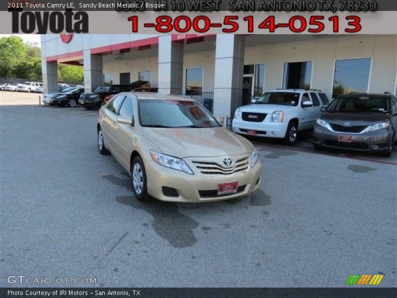 Sandy Beach Metallic / Bisque 2011 Toyota Camry LE