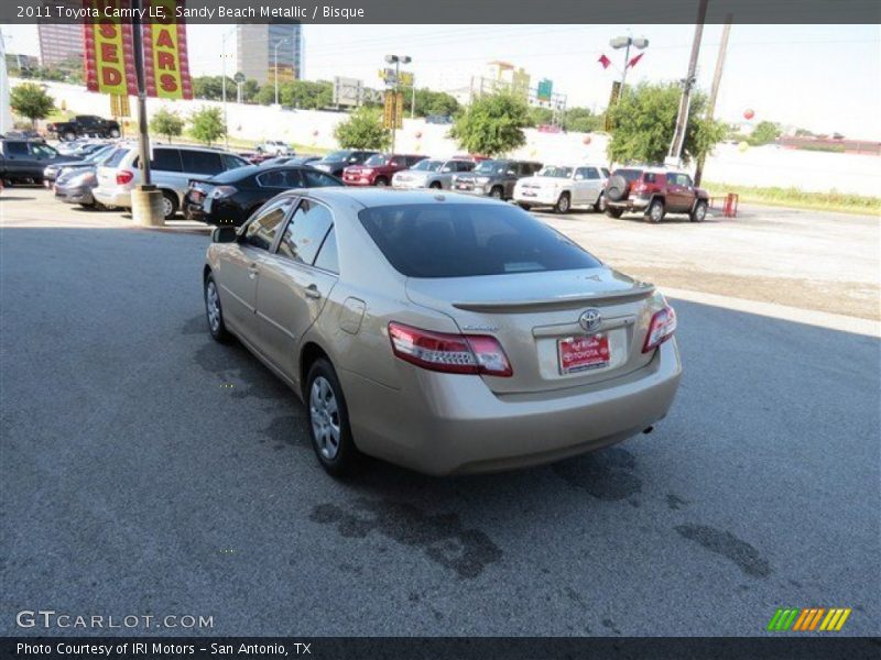 Sandy Beach Metallic / Bisque 2011 Toyota Camry LE