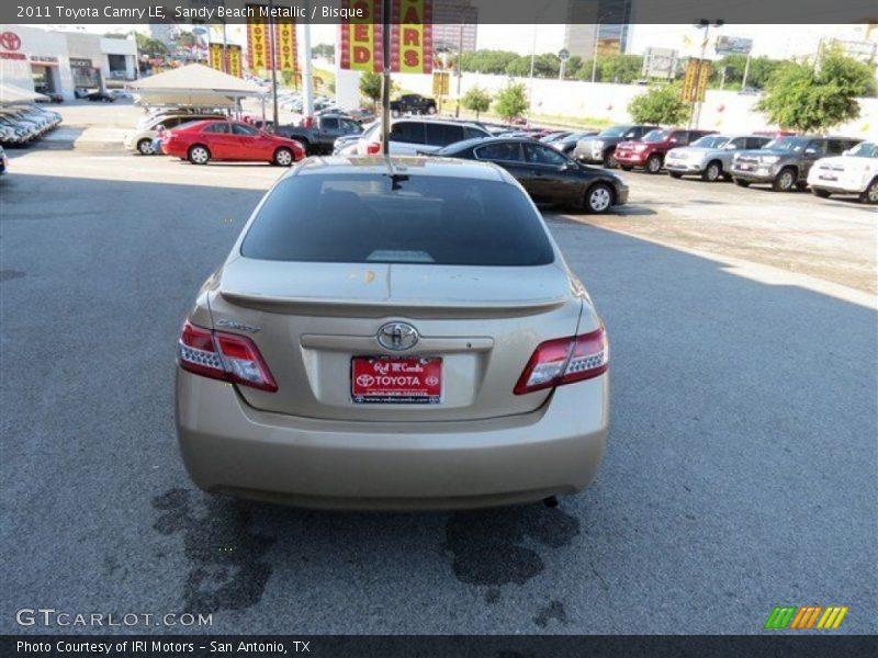 Sandy Beach Metallic / Bisque 2011 Toyota Camry LE