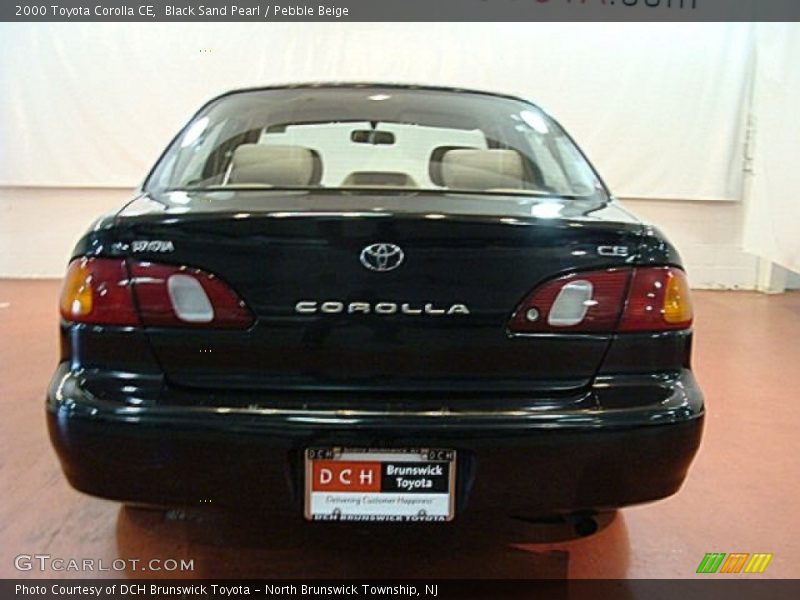 Black Sand Pearl / Pebble Beige 2000 Toyota Corolla CE