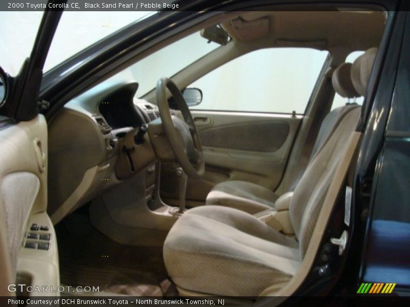 Black Sand Pearl / Pebble Beige 2000 Toyota Corolla CE