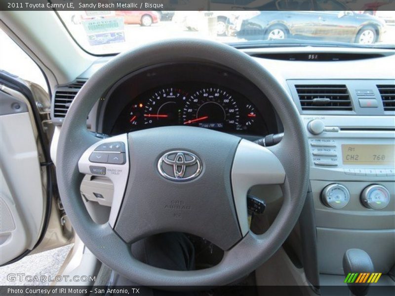 Sandy Beach Metallic / Bisque 2011 Toyota Camry LE