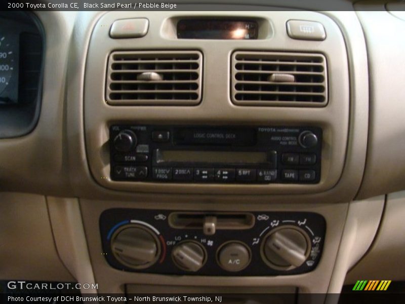 Black Sand Pearl / Pebble Beige 2000 Toyota Corolla CE