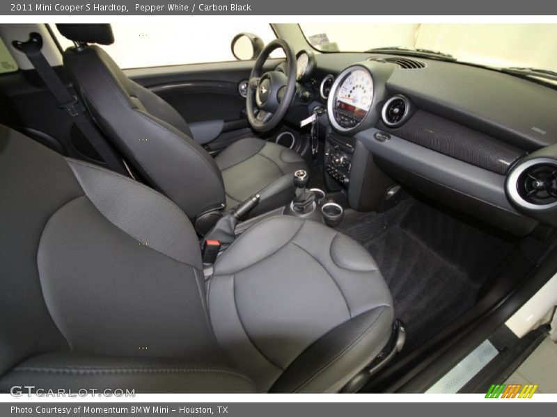 Pepper White / Carbon Black 2011 Mini Cooper S Hardtop