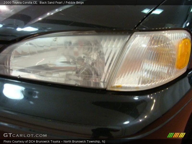 Black Sand Pearl / Pebble Beige 2000 Toyota Corolla CE