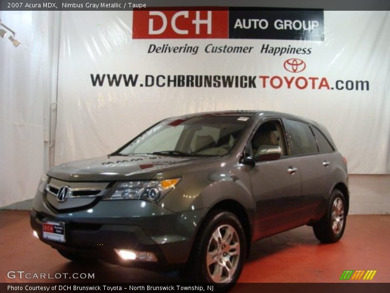 Nimbus Gray Metallic / Taupe 2007 Acura MDX