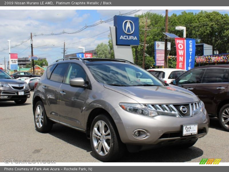 Platinum Graphite Metallic / Black 2009 Nissan Murano LE AWD