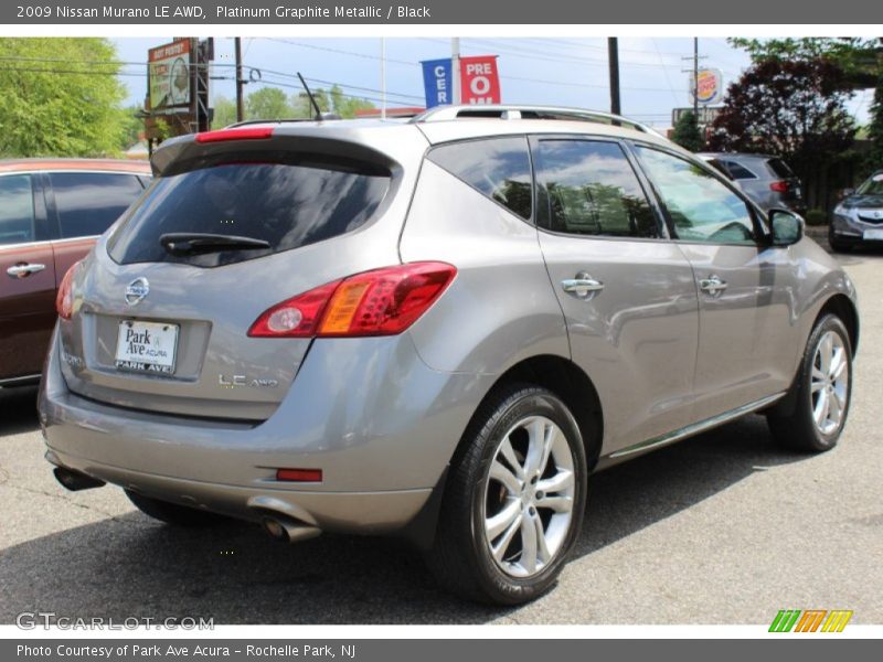 Platinum Graphite Metallic / Black 2009 Nissan Murano LE AWD