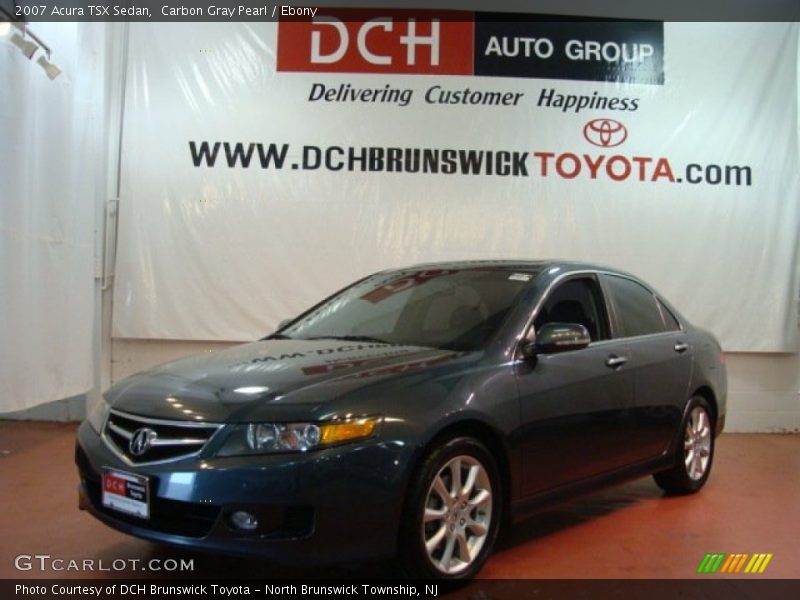 Carbon Gray Pearl / Ebony 2007 Acura TSX Sedan