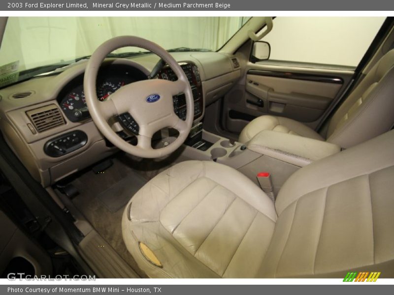 Mineral Grey Metallic / Medium Parchment Beige 2003 Ford Explorer Limited