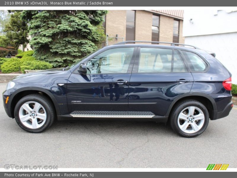 Monaco Blue Metallic / Saddle Brown 2010 BMW X5 xDrive30i