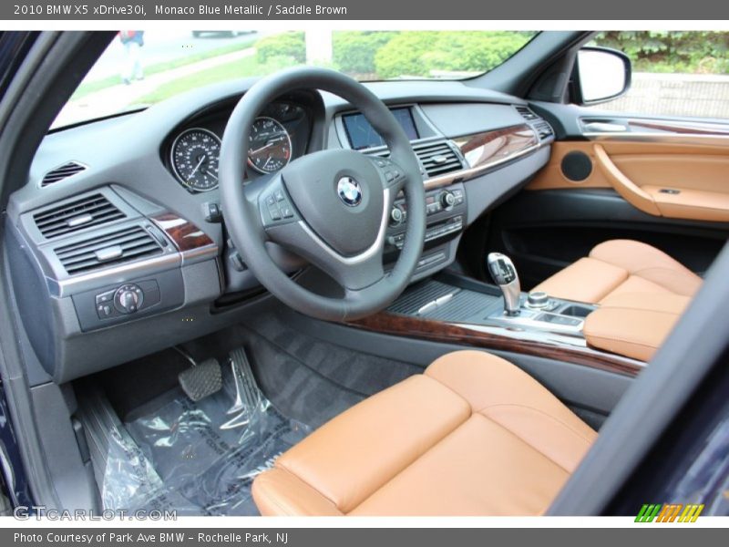 Monaco Blue Metallic / Saddle Brown 2010 BMW X5 xDrive30i